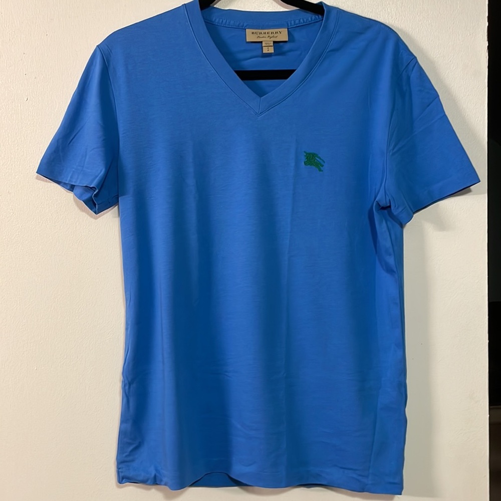 Burberry Mens V-Neck T-shirt